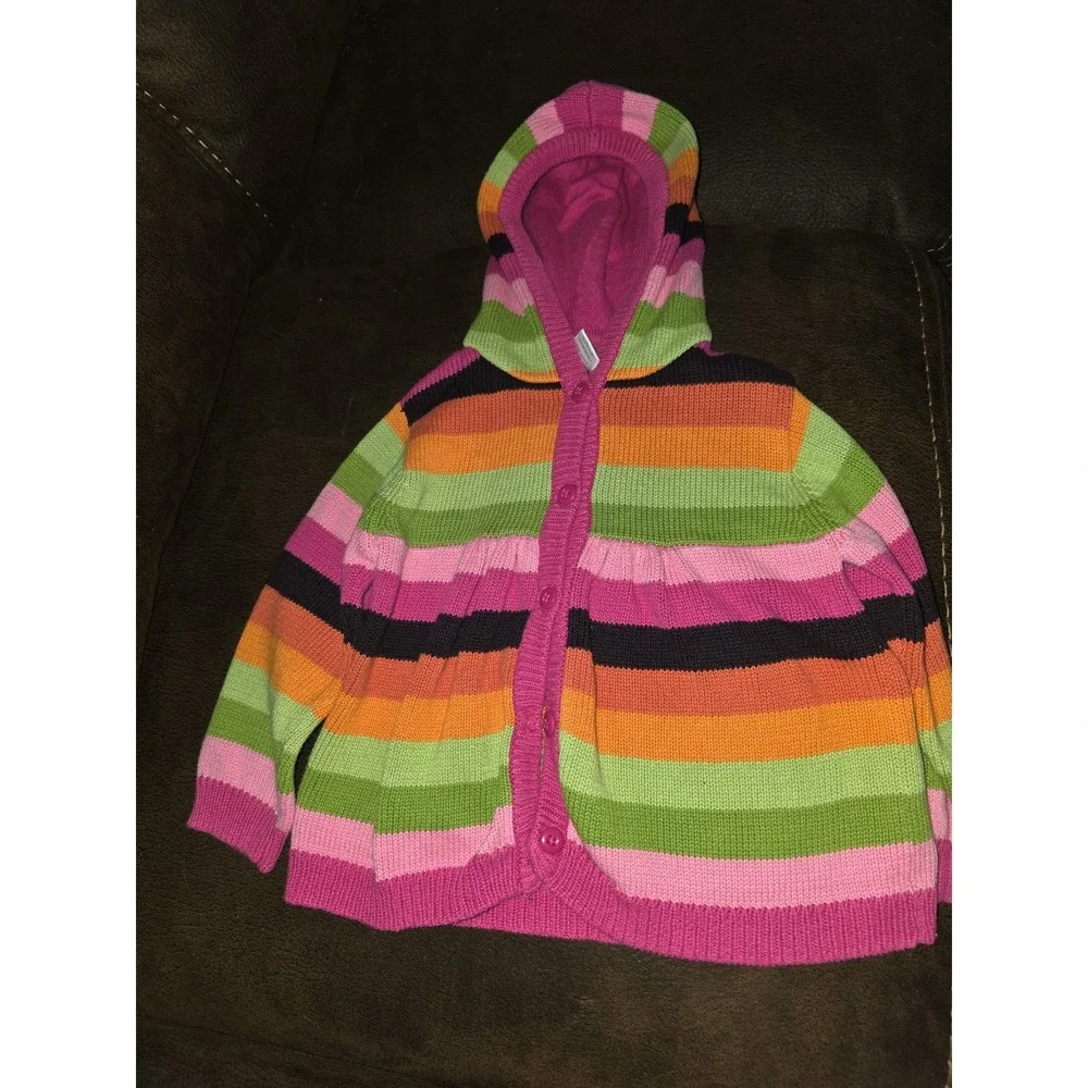 Gymboree all about buttons striped sweater size 18 24 months